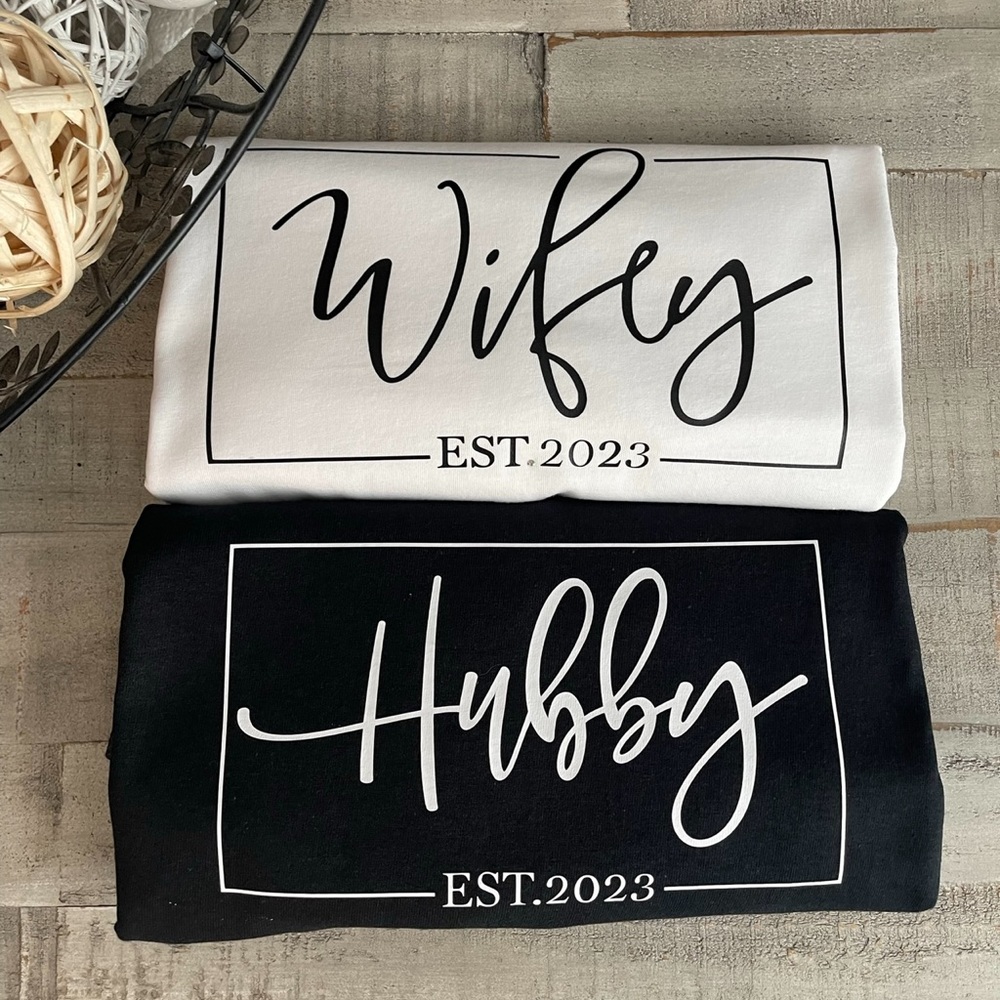 Set of 2 Hubby/Wifey Tees